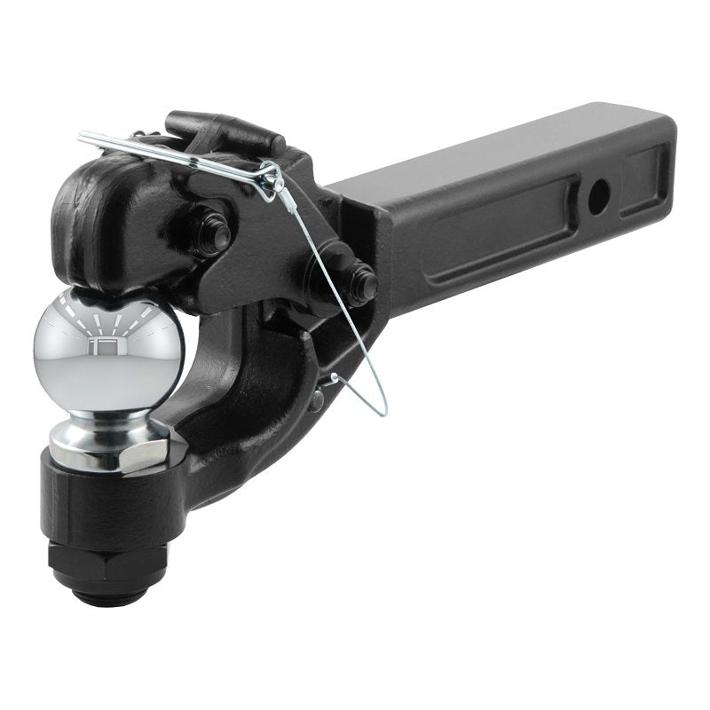 CURT Curt 48006 Receiver-Mount Ball and Pintle Hitch, Steel, Black, Carbide Powder-Coated AUTOMOTIVE CURT
