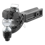 CURT Curt 48012 Receiver-Mount Ball and Pintle Hitch, Class 5 Hitch, 3 in Dia Hitch Ball, Steel, Powder-Coated AUTOMOTIVE CURT