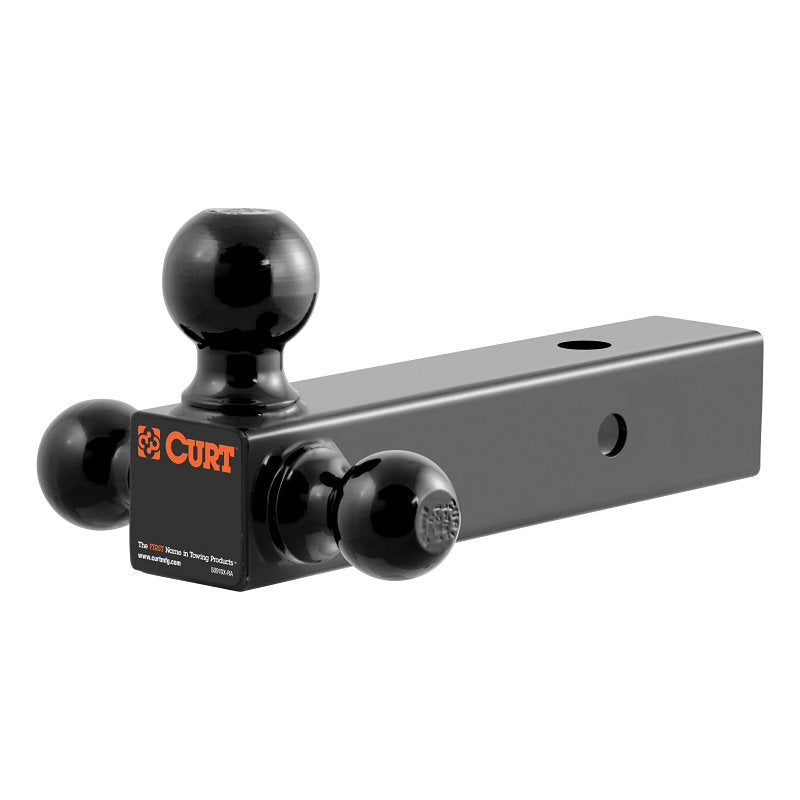 CURT Curt 45651 Multi-Ball Mount, 1-7/8, 2, 2-5/16 in Dia Hitch Ball, Forged Steel, Gloss Powder-Coated AUTOMOTIVE CURT