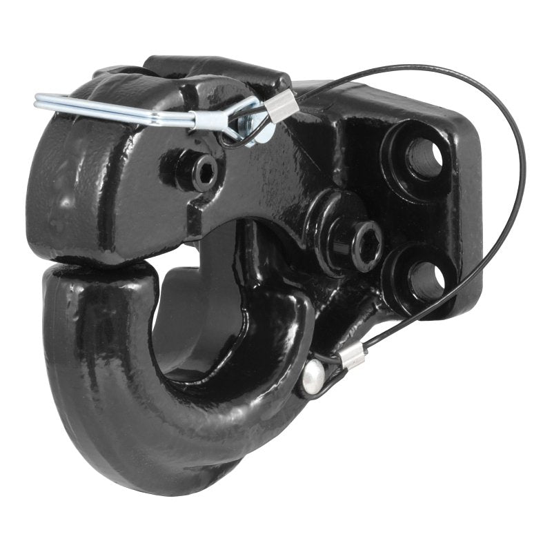 CURT Curt 48210 Pintle Hook, 2-1/2 to 3 in Dia Eye, 20,000 lb Working Load, Steel, Carbide Powder-Coated AUTOMOTIVE CURT