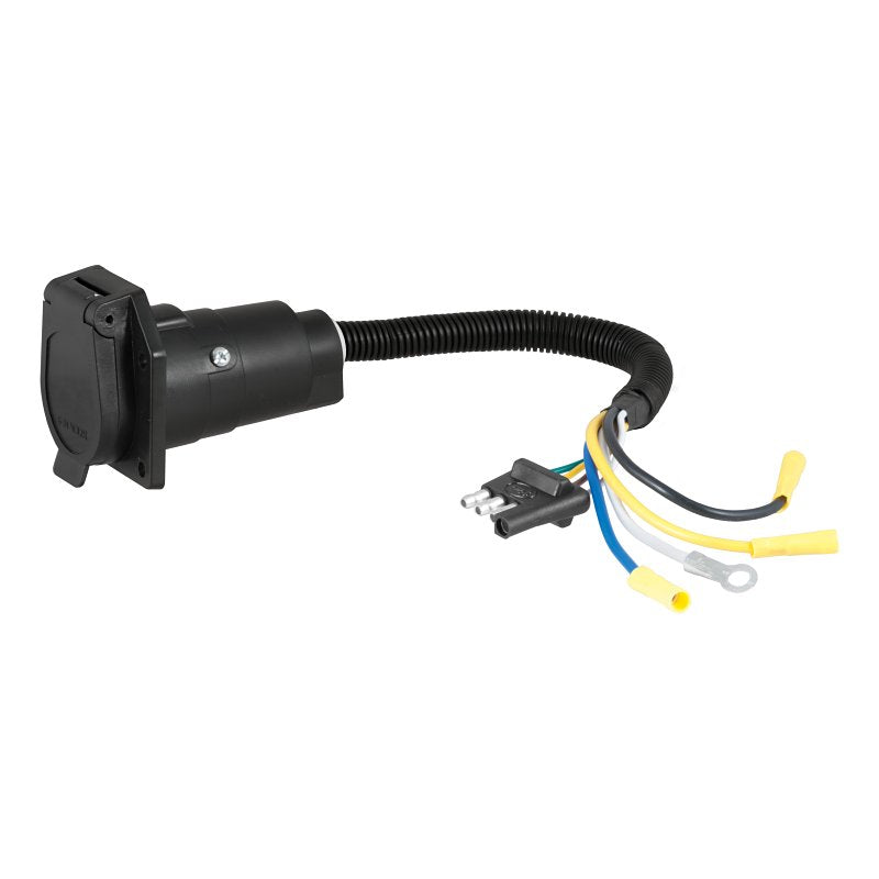 CURT Curt 57184 Electrical Adapter, 7-Way, Includes: 4-Way Flat, 4-Way Round, 5-Way Flat, 6-Way Round AUTOMOTIVE CURT