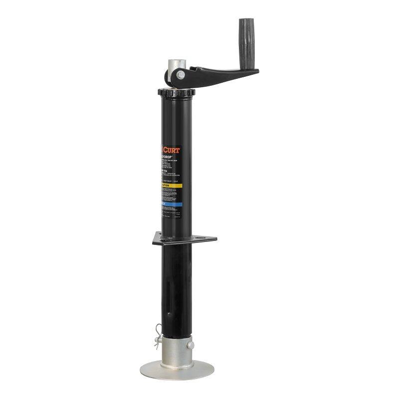 CURT CURT Quick Drop 733926 Tongue Jack, 2000 lb Lifting, 14 in Max Lift H, 5 in OAH AUTOMOTIVE CURT