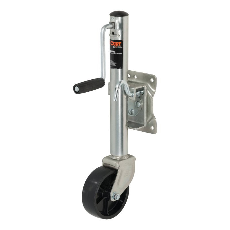 CURT Curt 28113 Marine Jack with 6 in Wheel, 1200 lb Lifting, 10 in Max Lift H, 23-1/2 in OAH, Composite AUTOMOTIVE CURT