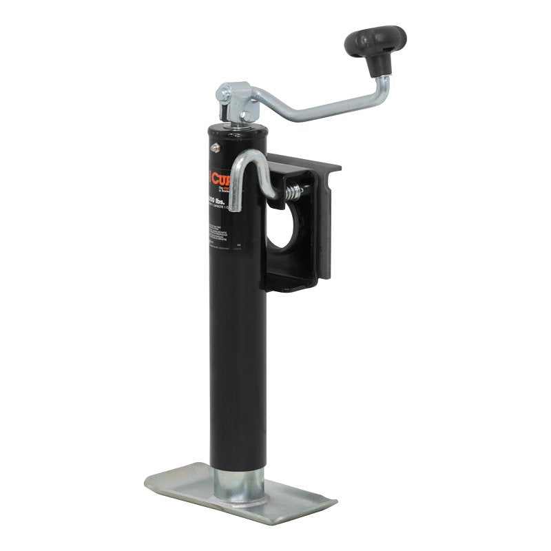 CURT Curt 28300 Swivel Jack, 2000 lb Lifting, 10 in Max Lift H, Carbide