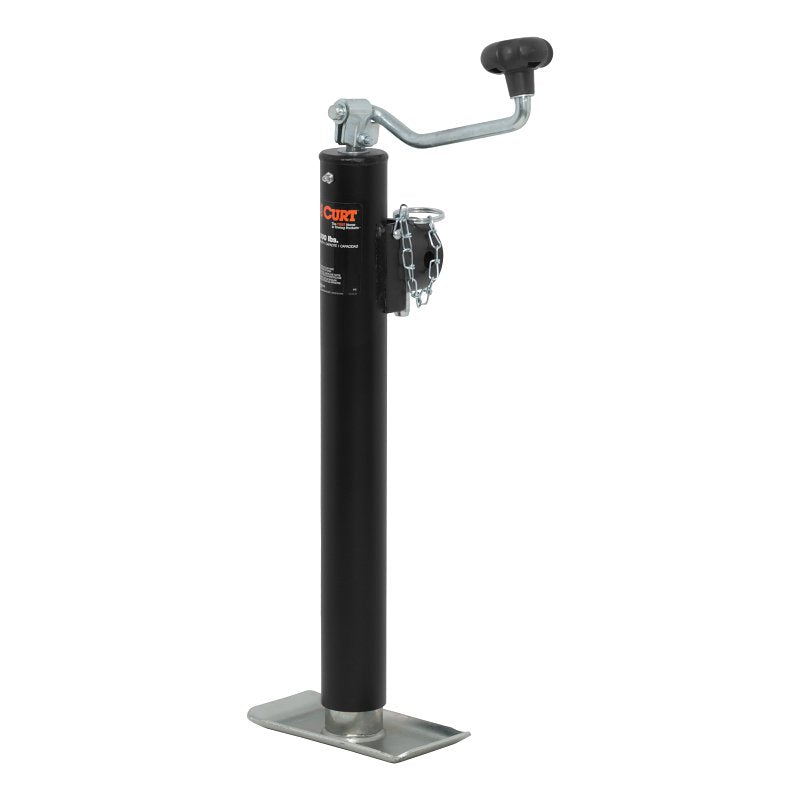 CURT Curt 28322 Swivel Jack, 2000 lb Lifting, 15 in Max Lift H, Carbide AUTOMOTIVE CURT