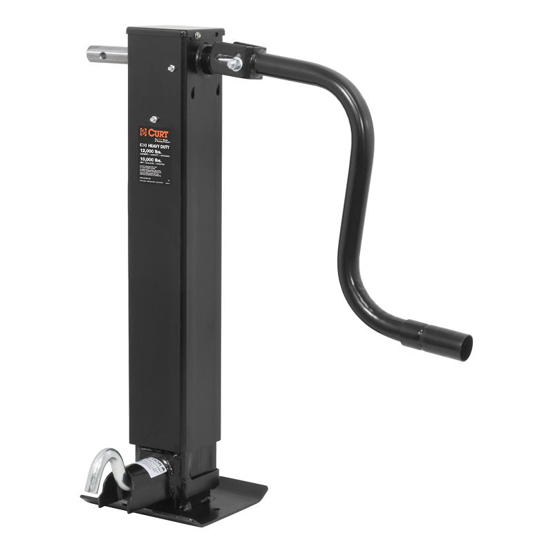 CURT Curt 28512 Square Jack, 12,000 lb Lifting, 12-1/2 in Max Lift H, Carbide AUTOMOTIVE CURT