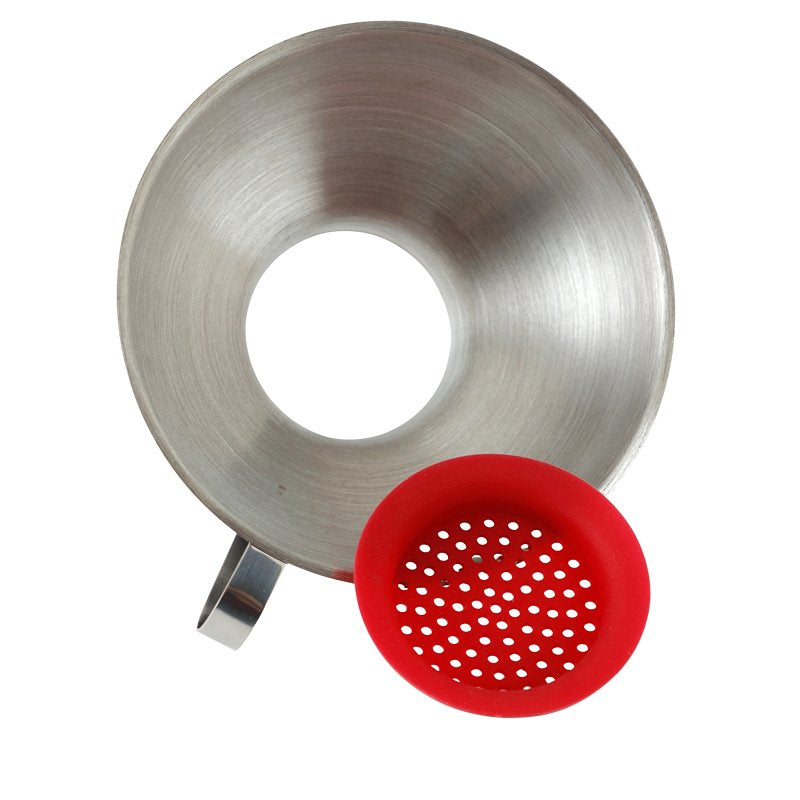 NORPRO Norpro 241 Wide Mouth Funnel, 5-1/2 in Dia, Stainless Steel