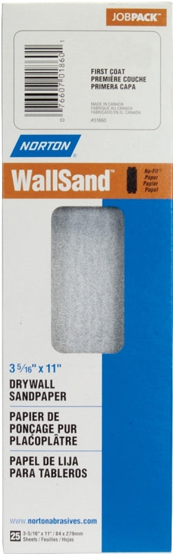 NORTON Norton 03252 Sandpaper, 11-1/4 in L, 4-3/16 in W, 100D Grit PAINT NORTON