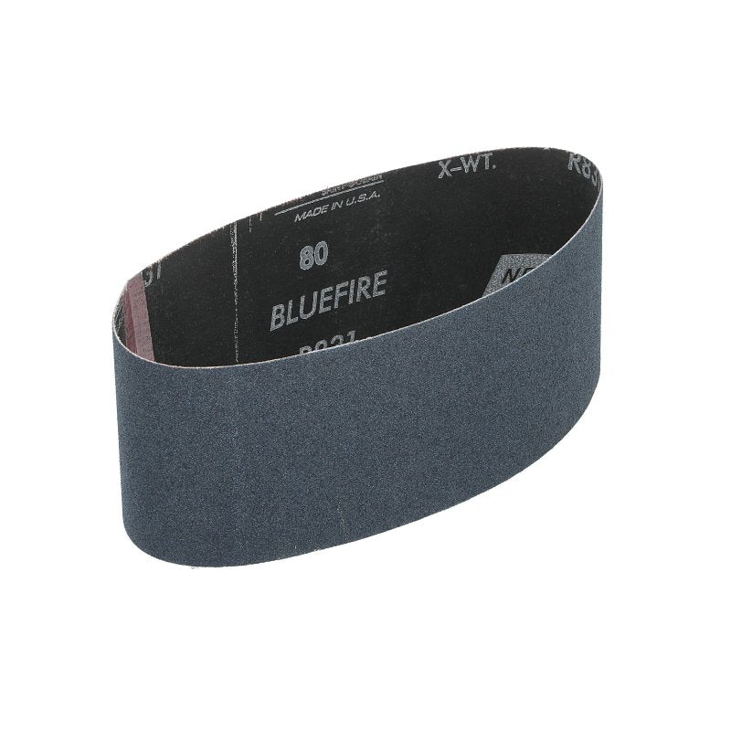 NORTON Norton 49611 Sanding Belt, 21 in L, 3 in W, 80 Grit, Medium, Zirconia Aluminum Abrasive
