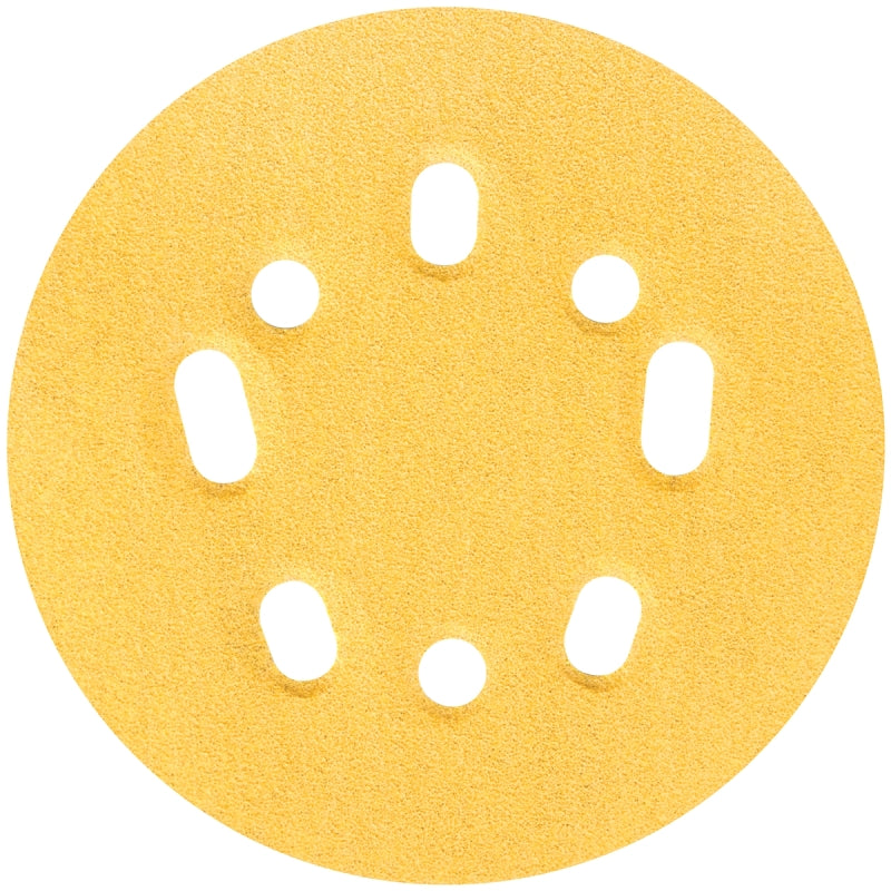 NORTON Norton 04061 Sanding Disc, 5 in Dia, Coated, P100 Grit, Medium, Aluminum Oxide Abrasive, Paper Backing, Universal Vacuum