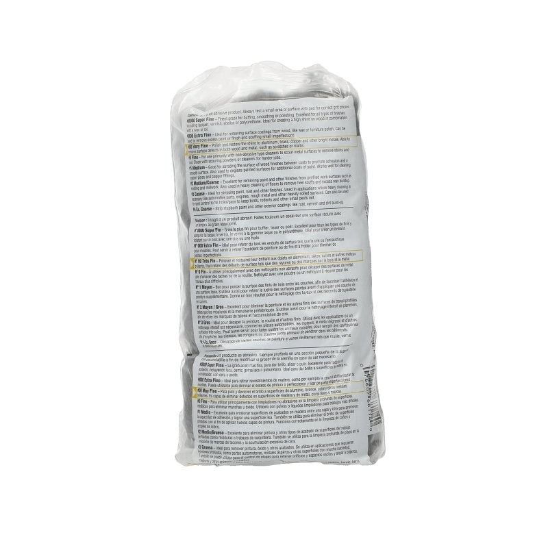 NORTON Norton 07660768114 Steel Wool, 2-1/2 in L, 4 in W, 00 Grit, Very Fine PAINT NORTON