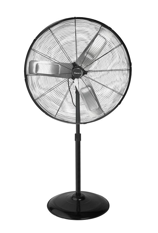 VISIONAIR,LLC VisionAir 2VAFP30 Heavy-Duty Oscillating High-Velocity Pedestal Fan, 120 V, 30 in Dia Blade, 3-Speed, 7558 cfm Air
