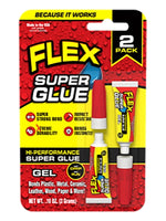 FLEX SEAL Flex Seal SGGEL2X3 High Performance Super Glue, Gel, Clear, 6 g Tube PAINT FLEX SEAL