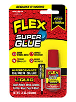 FLEX SEAL Flex Seal SGLIQ10BT Super Glue, Liquid, Clear, 10 g Bottle PAINT FLEX SEAL