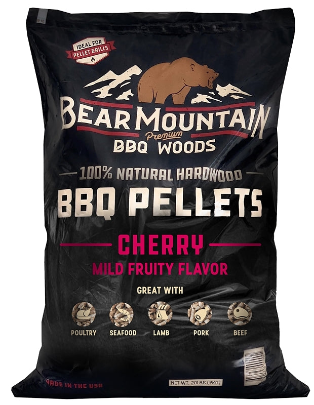BEAR MOUNTAIN Bear Mountain FK13 Series BBQ Pellet, Cherry, 20 in L, Hardwood, 20 lb Bag