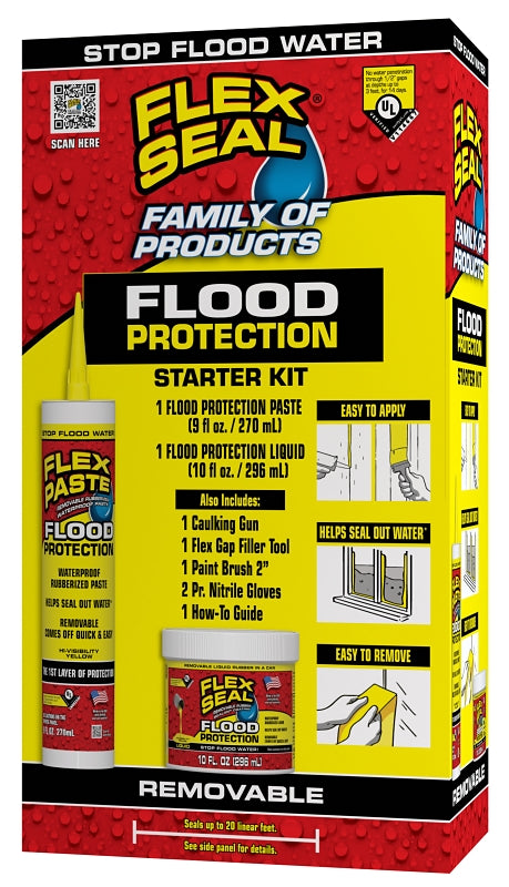 FLEX SEAL Flex Seal Flood Protection RKITSTART02 Starter Kit, Yellow PAINT FLEX SEAL
