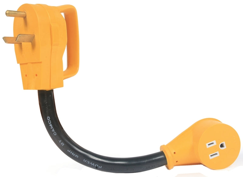 CAMCO Camco USA 55153 Dogbone Adapter, 15, 30 A, 125 V, Male, Female AUTOMOTIVE CAMCO