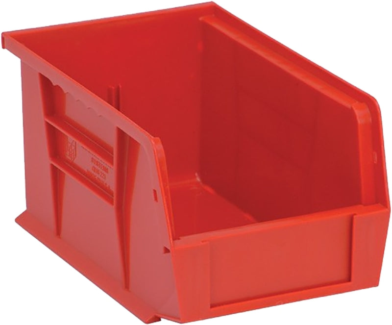QUANTUM STORAGE SYST Quantum Storage Systems Ultra RQUS210RD-UPC Ultra Stack and Hang Bin, 15 lb, Polypropylene, Red, 5-3/8 in L, 4-1/8 in W TOOLS QUANTUM STORAGE SYST