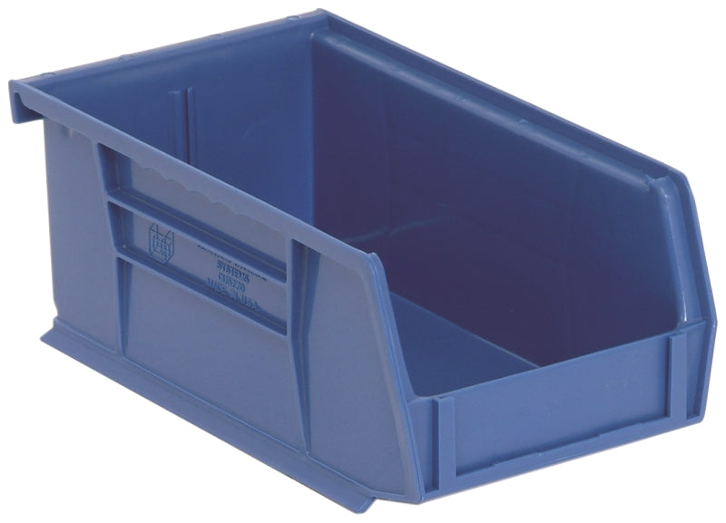 QUANTUM STORAGE SYST Quantum Storage Systems QUS220 Series RQUS220BL-UPC Small Ultra Stack and Hang Storage Bin, 10 lb, 7-3/8 in L, 3 in H