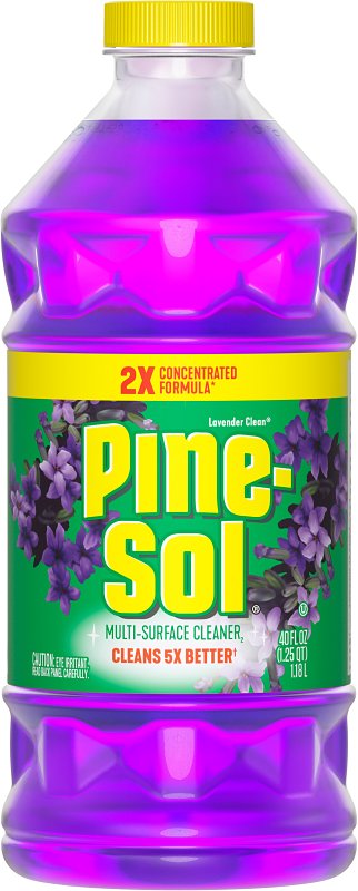 PINE-SOL Pine-Sol 10041294601662 Multi-Surface Cleaner and Disinfectant, 40 oz, Bottle, Liquid, Lavender Clean