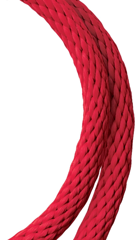 BARON Baron 54029 Rope, 5/8 in Dia, 140 ft L, 325 lb Working Load, Polypropylene, Red HARDWARE & FARM SUPPLIES BARON