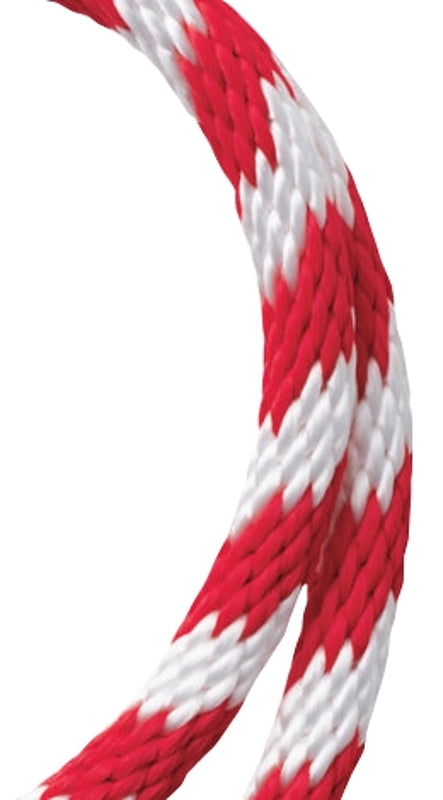 BARON Baron 54034 Rope, 5/8 in Dia, 140 ft L, 325 lb Working Load, Polypropylene, Red/White HARDWARE & FARM SUPPLIES BARON