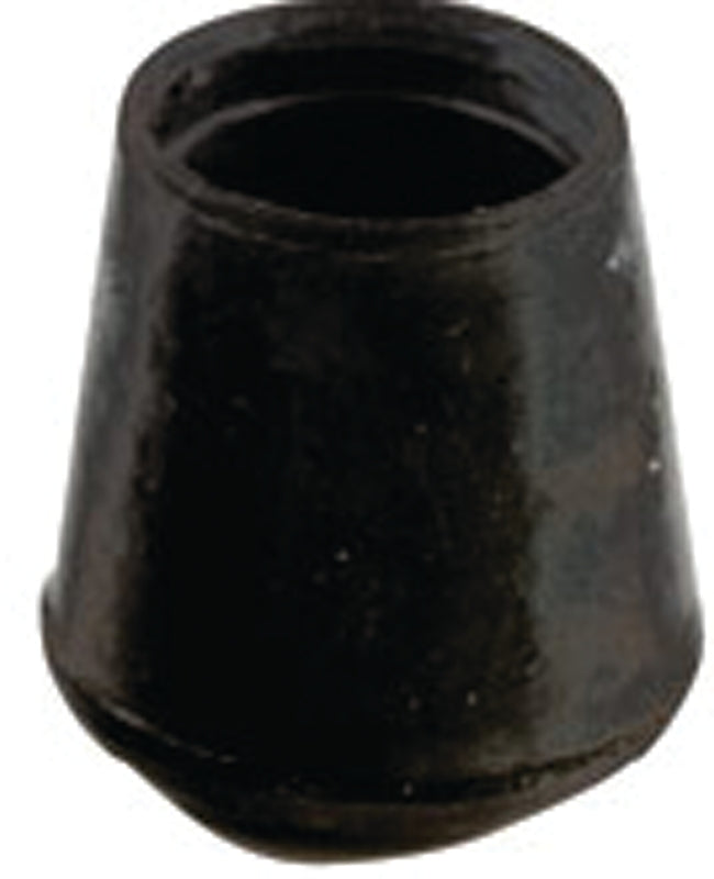 SHEPHERD Shepherd Hardware 9761 Furniture Leg Tip, Round, Rubber, 7/8 in Dia, Black