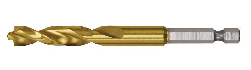 DEWALT DEWALT DD5124 Impact Drill Bit, 3/8 in Dia, 4 in OAL, Spiral Flute, 1/4 in Dia Shank, Hex Shank TOOLS DEWALT