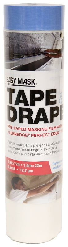 TRIMACO Trimaco EasyMask 949660 Masking Film, 72 ft L, 5.9 ft W, Clear