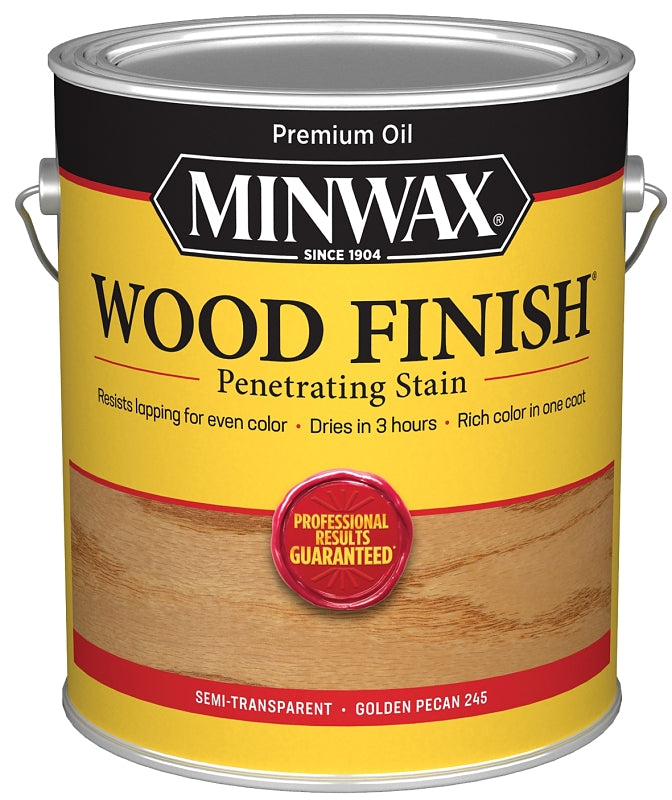 MINWAX Minwax Wood Finish 710840000 Wood Stain, Golden Pecan, Liquid, 1 gal, Can PAINT MINWAX
