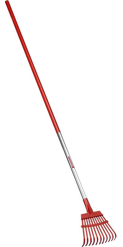 CORONA Corona RK 62060 Shrub Rake, 11-Tine, Steel Tine, Metal Handle, Comfort-Grip Handle, 54 in L Handle