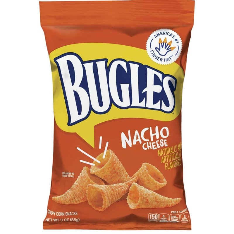 BUGLES� Bugles 14837000 Corn Snack, Nacho Cheese, 3 oz Bag HOUSEWARES BUGLES�