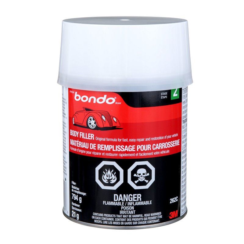BONDO 3M 20052 Putty, Gray, 1 qt Can