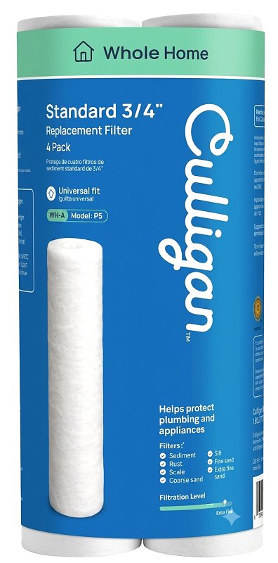 CULLIGAN SALES Culligan P5 Water Filter Cartridge, 5 um Filter, Polypropylene Spun Filter Media PLUMBING, HEATING & VENTILATION CULLIGAN SALES