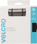VELCRO BRAND VELCRO Brand One Wrap 91372 Hook and Loop Fastener, 1-1/2 in W, 30 in L, Nylon/Polypropylene, Black