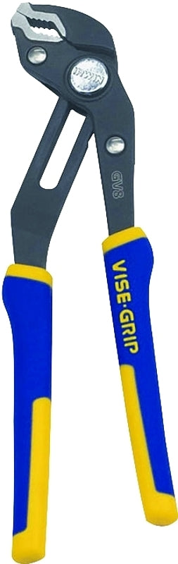 IRWIN Irwin 2078108 Groove Lock Plier, 8 in OAL, 1-3/4 in Jaw Opening, Blue/Yellow Handle, Cushion-Grip Handle TOOLS IRWIN