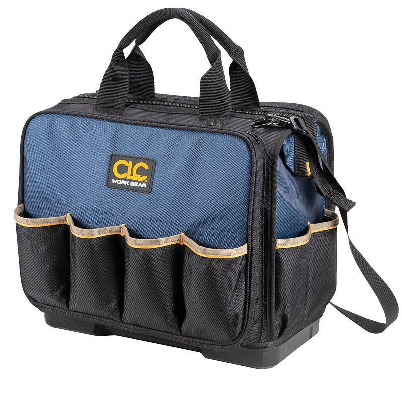 HULTAFORS CLC TOOL WORKS PB1543 Molded-Base Technician's Tool Bag, 17 in W, 10 in D, 15 in H, 54-Pocket, Polyester