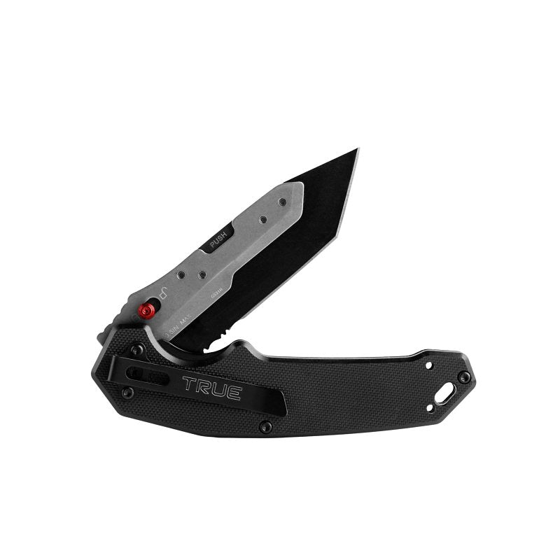 BOLLINGER INDUSTRIES True Swift Edge Series TRU-FMK-0010 Folding Knife, Steel Blade
