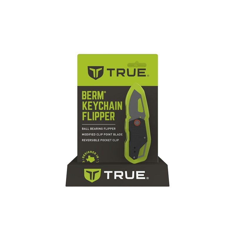 BOLLINGER INDUSTRIES True BERM Series TRU-FMK-0013 Keychain Knife, 1-1/2 in L Blade, Stainless Steel Blade ELECTRICAL BOLLINGER INDUSTRIES