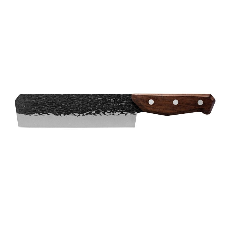 BOLLINGER INDUSTRIES True PrimalForge Series TRU-FXK-0008 Nakiri Knife, Stainless Steel Blade, Wood Handle SPORTS & RECREATION BOLLINGER INDUSTRIES