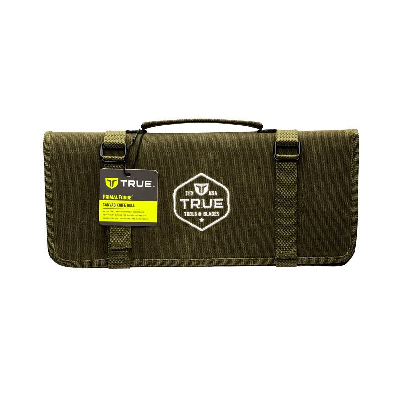 BOLLINGER INDUSTRIES True PrimalForge TRU-ACC-0009 Waxed Knife Roll, Canvas, Green