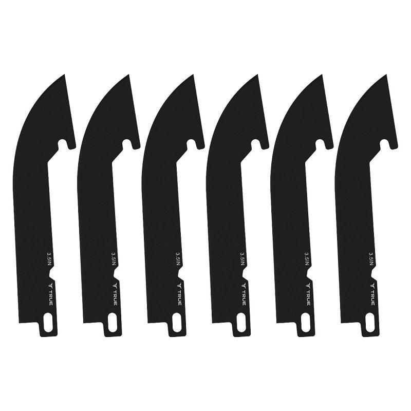BOLLINGER INDUSTRIES True Swift Edge Series TRU-FMK-1011 Replacement Blade, 3-1/2 in L, Stainless Steel, Drop-Point, Plain, Straight Edge