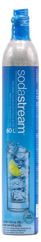 SODASTREAM Sodastream 1032220010 Carbonating Cylinder, Specifications: 60 L Capacity, Aluminum