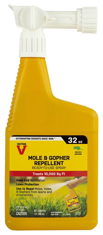 VICTOR Victor M8002 Mole and Gopher Repellent Spray, Repels: Armadillos, Gophers, Moles, Voles