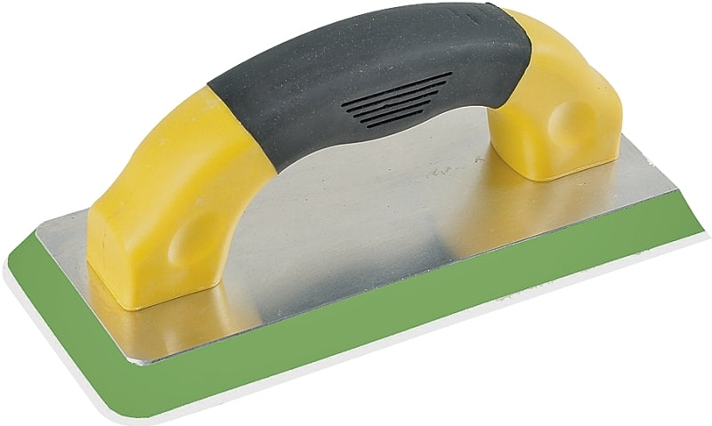 M-D BUILDING PRODUCTS I M-D 49829 Grout Float, 9 in L, 4 in W, Comfort-Grip Handle, Rubber, Black/Green/Yellow