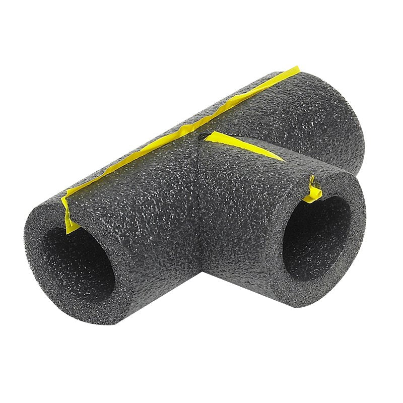 FROST KING Frost King 5TEE78H Tee Pipe Insulation, 3/4 in Dia, Polyethylene Foam, 1/2, 3/4 in Pipe