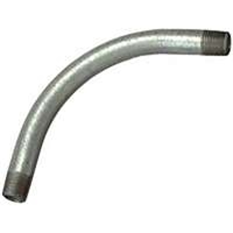 HALEX Halex 64112 Rigid Elbow, 90 deg Angle, 1-1/4 in, Steel, Galvanized, Each ELECTRICAL HALEX