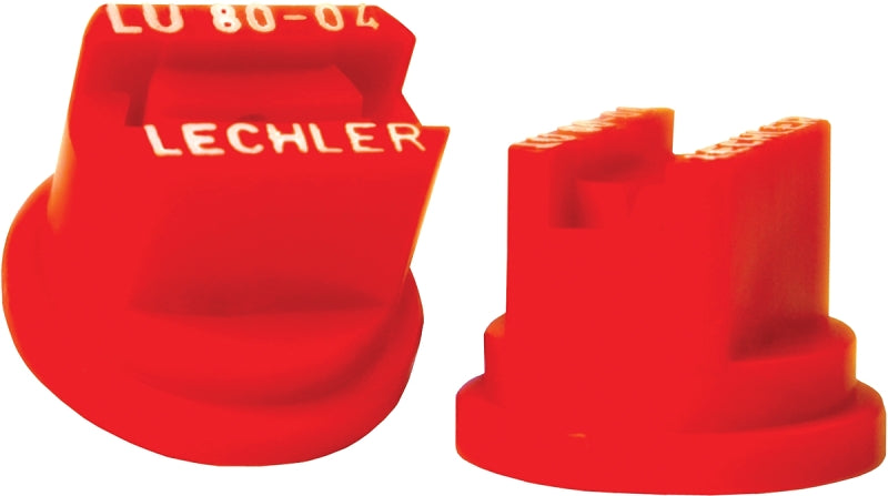 GREEN LEAF Green Leaf LU 80-04 6PK Spray Nozzle, Multi-Range Universal Flat, Polyoxymethylene, Red, For: Y8253048 Series 8 mm Cap
