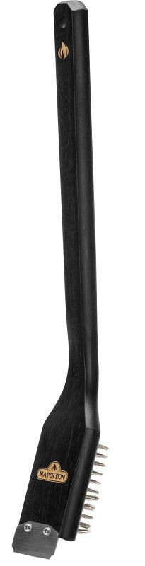NAPOLEON GRILLS, WOLF S Napoleon Essential Series GABR002 Grill Brush, Stainless Steel Bristle, Wood Handle