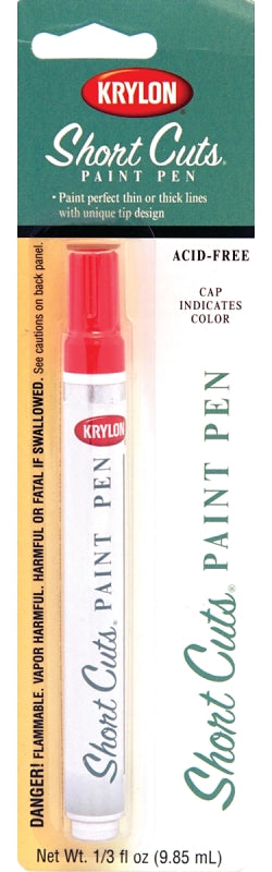 KRYLON Krylon Short Cuts KSCP912 Paint Pen, Chisel Lead/Tip PAINT KRYLON